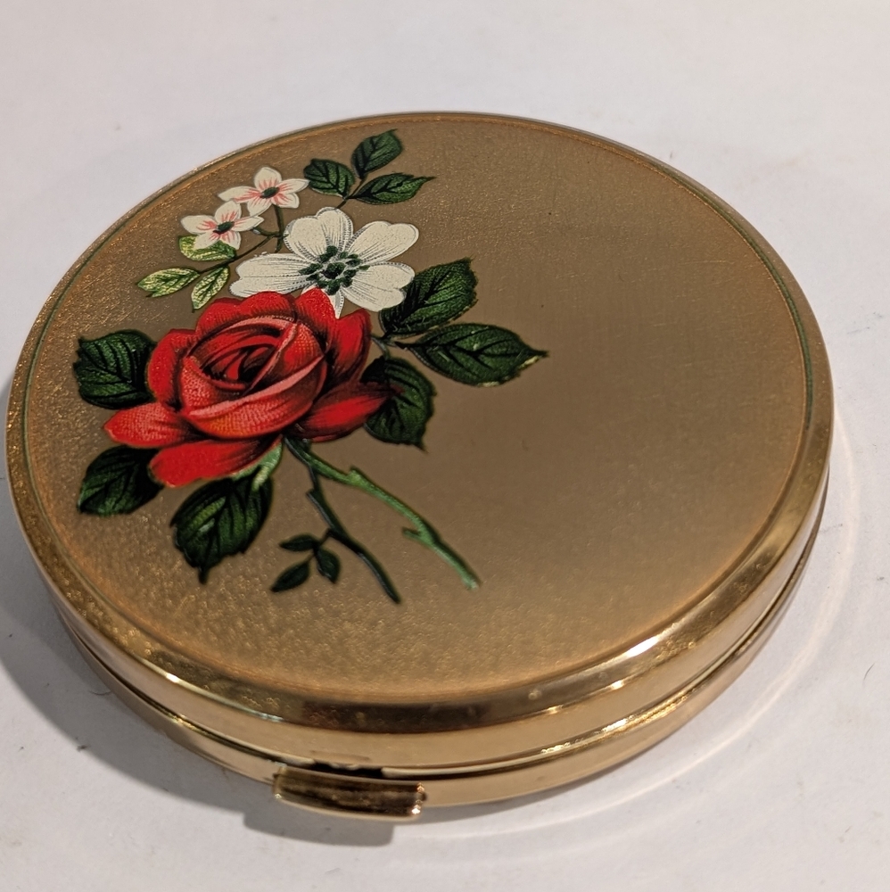 Vintage stratton compact 1950’s melissa super slim convertible compact, Like new